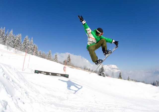  Curso freeride de snowboard en Combloux